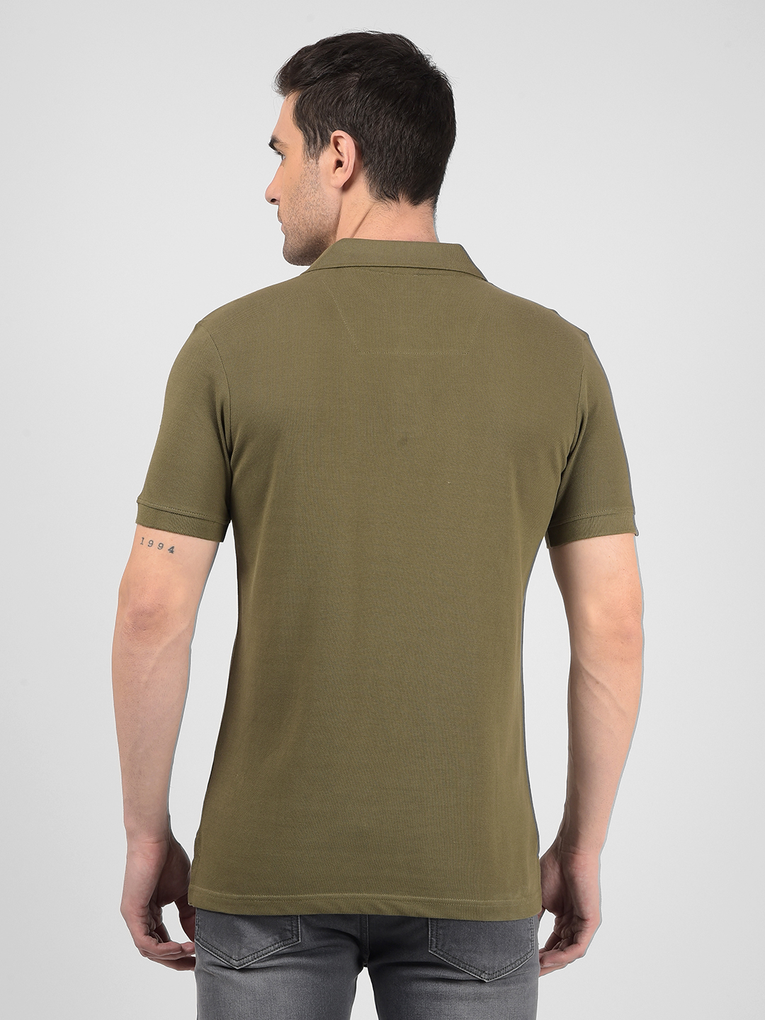 Numero Uno Men Solid Green T-Shirt